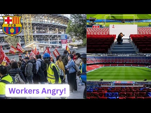 Camp Nou 2025 Update — Worker Strike, Solar Panels & Interior Progress