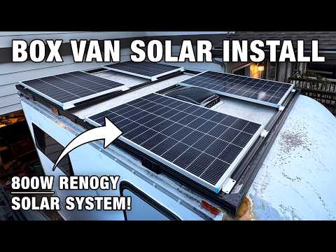 How to Install Renogy Solar Panels On Your Van! | Full Roof Layout + Wiring Guide