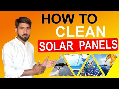 Clean your solar panel and get the best results. Clean SOLAR panels