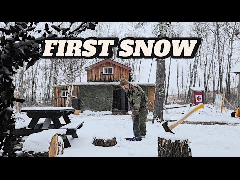 First Snowfall of The Year – Clearing Solar Panels and More.