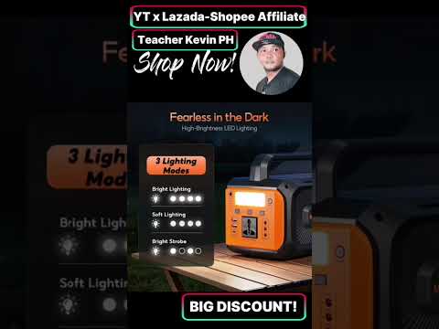Soarfly 200w Portable Solar Power Station | #shopeeaffiliate #lazadaaffiliate