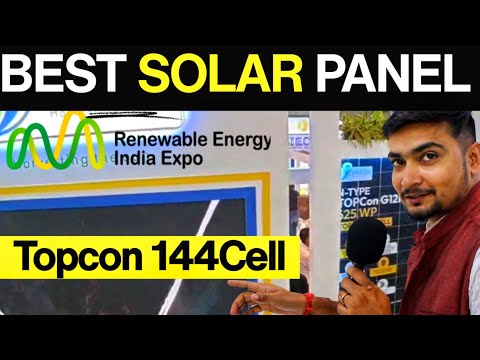 BEST SOLAR PANEL NTYPE TOPCON 144 Cell in REI 2025 | Solar Panels For Home | Purushotam Pandey