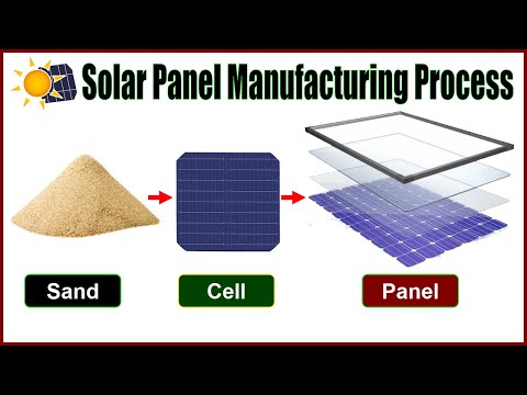 Solar Panel Manufacturing Process in a Solar Plant