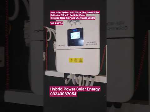 6kw #Inverex Nitrox inverter installed with #Trina 710w Solar Panels and #Solax Lithium Batteries