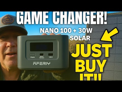 Aferiy Nano 100 + 30W Solar Panel 🔋 | The Outdoor Power Game Changer – Just Buy It!!