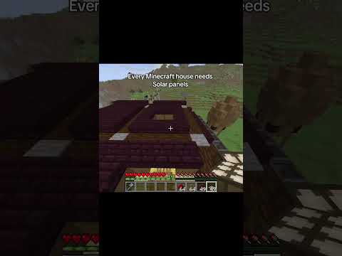 Solar panels on the MOST detailed Minecraft house EVER!!!! #minecraft #minecraftmemes