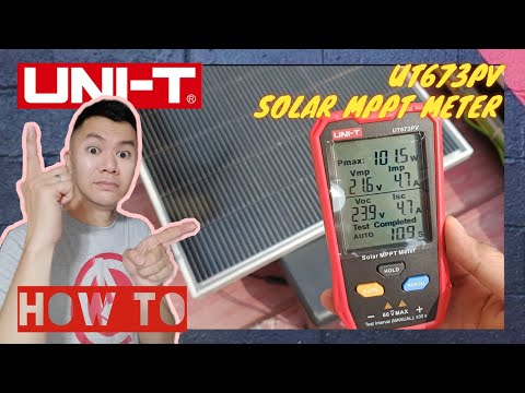 OFF-GRID SOLAR | UNI-T UT673PV SOLAR MPPT METER | SOLAR PANEL TESTER | Pmax Vmp Imp Voc Isc TESTER