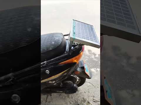 solar panels charing bike #electricvehicle #zevlahore #smartphone