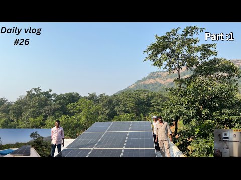 Installing Solar Panels on the HilltopFarm | Daily Vlog #26 Off-Grid Solar Setup Complete! Part :1