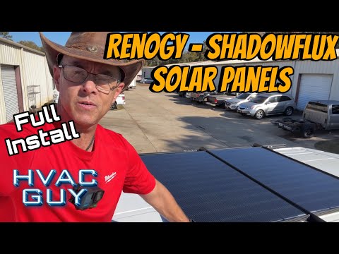 Installing The Renogy Shadowflux 200 Watt Solar Panels On My Van!