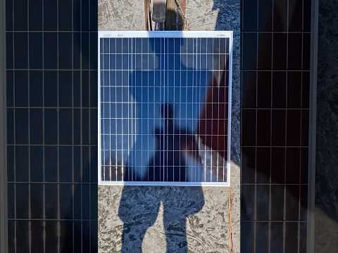 Livmaxx 110W Mono Perc Solar Panel Short Circuit Current Test #shorts