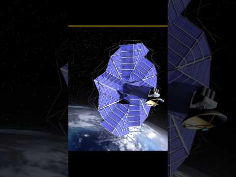 How origamy fold solar panel for space 🛰️ #shorts