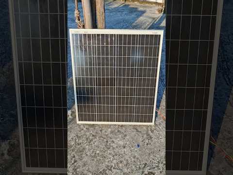 Livmaxx 110W Mono Perc Solar Panel Voltage & Current Test #shorts