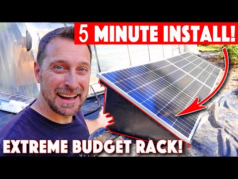 Most Inexpensive & Simple Solar Panel Mounting Rack Available! Powerfield PowerRack!