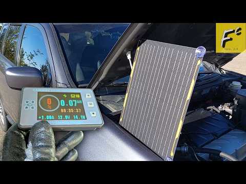 The only Solar Panel you need for your car – FlexSolar 20W Solar battery maintainer trickle charger