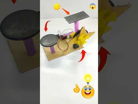 solar energy working model science project for science exhibition #scienceproject #shorts