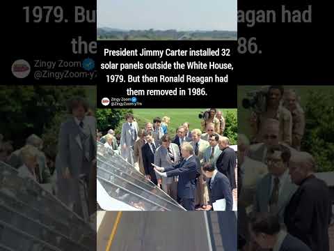 👉Carter Installed 32 Solar Panels in 1979 — Reagan Took Them Down in 1986😱#shorts