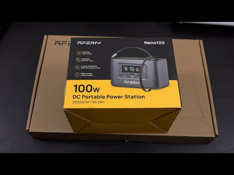 AFERIY Nano100 Portable Power Station 145W Output 100W PD 99.2Wh 31000mAh & AF-SL30 30W Solar Panel