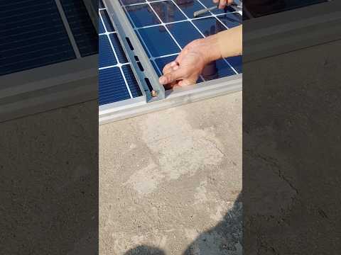 solar panels fitting work #trendingshorts #1000subscriber #complete #1million#views #circuitdiagram
