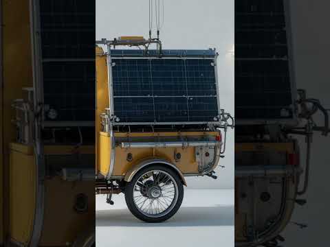 Solar Panels Camper Tricycle – Ultimate Off-Grid Mobile Home for Eco Travelers