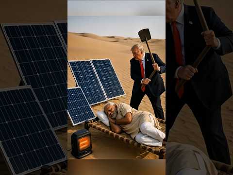 Charging Solar Panels… Desert Edition 😂🔋☀️#shortsfeed #funny #fypシviral #viral #fun #memes