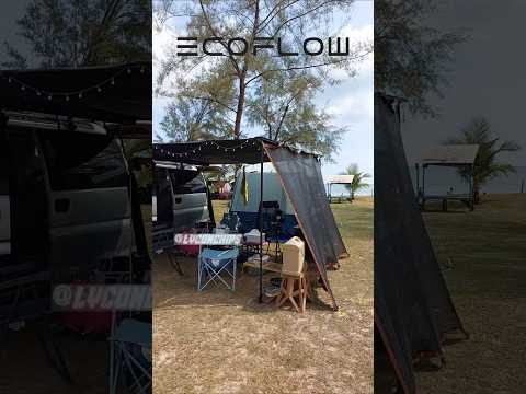 ecoflow next gen solar panel 160w + river 2 power station for campsite without power source
