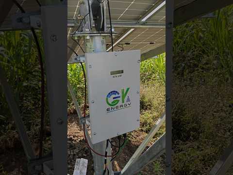 GK energy 3 HP solar pump installation and Pani pressure β‘π#shorts