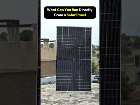 How to use solar panel without battery
