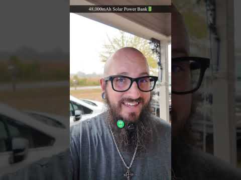 Ultimate Battery Solution: 48,000mAh Solar Power Bank Review 🔋☀️ #TechUnboxing #GadgetReview