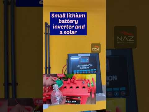 Small lithium battery inverter and a solar #Lithium #solar #inverter #offgrid