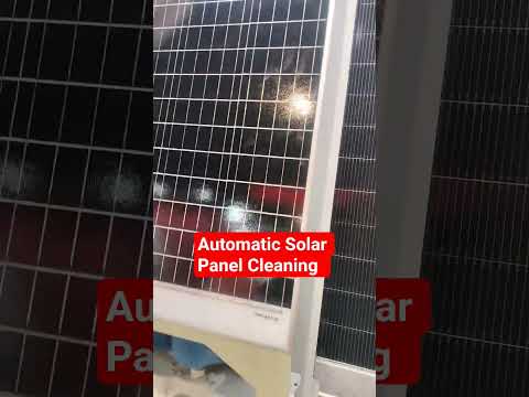 Automatic Solar Panel Cleaning, solar robot, #solar #shorts #electrical