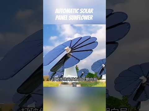 SUNFLOWER TRACKING SOLAR PANEL MACHINE #facts