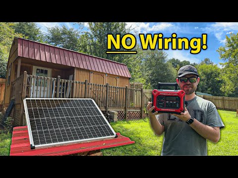 Solar Power your Tool Shed The EASY WAY!