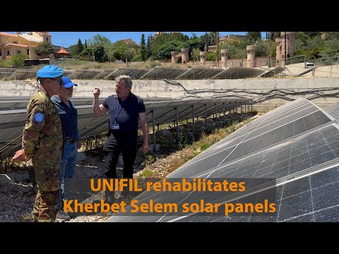 UNIFIL rehabilitates Kherbet Selem solar panels