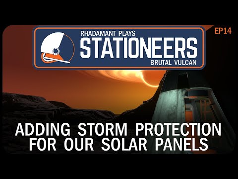 Adding Storm Protection For Our Solar Panels in Stationeers Vulcan – Surviving a Hell Planet // EP14