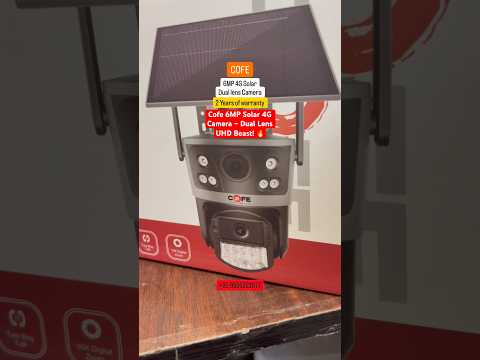 Cofe 6MP Solar 4G Camera – Dual Lens UHD | Full Features Demo! 🔥 #solar4gcamera #4gsolarcamera