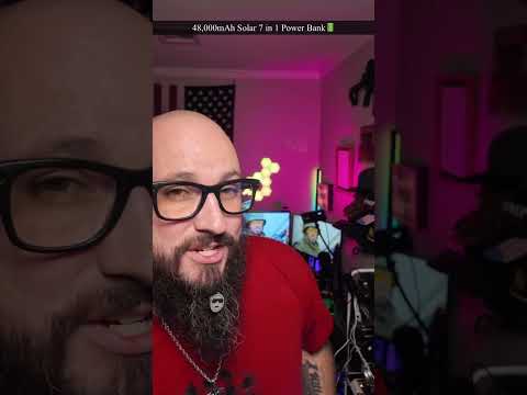 Ultimate Solar Power Bank for Blackouts ππ 48,000mAh Backup with Solar Panels #TechEssentials