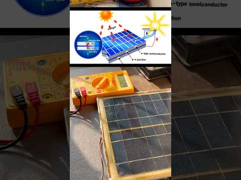 How Solar Panel generates Electricity #experiment #shorts