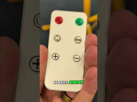 Powerful Solar Work Light with Remote & 120-Hour Runtime! ⚡ 39000LM LED #shorts