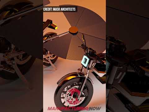 Solar Motorcycle Inspired by Leopards #motorcycle #solar #leopard