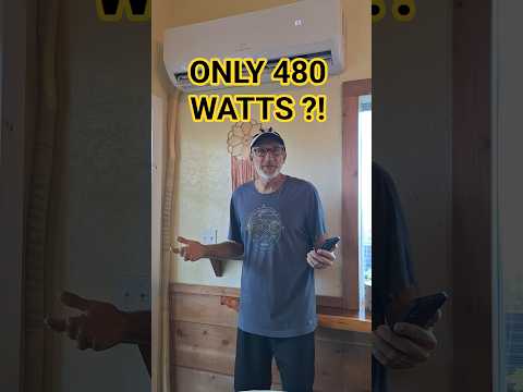 24K BTU MINI SPLIT Only Draws 480 Watts! #ecohabs #signaturesolar #eg4 #solar #homesteading
