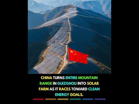 China Covers Entire Mountains With Solar Panels — The Future Is Here #solar