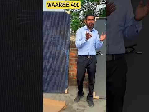 WAAREE 400 w all black solar panel,  unboxing