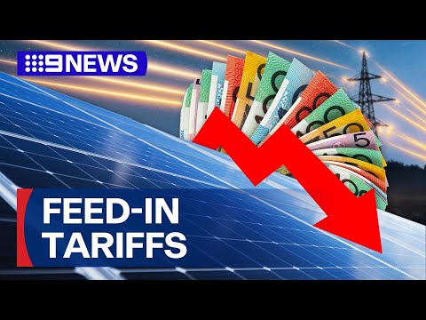 Aussie homes with solar panels see fall in energy retailer payments | 9 News Australia