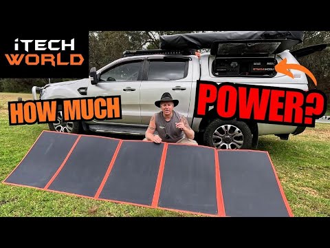 TESTING THE NEW iTECHWORLD 400W SOLAR PANEL! Portable Solar Panel testing for camping or 4×4 offroad