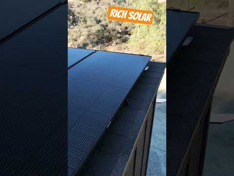 Finished solar panel installation of the rich solar MEGA 250W panels all #diy