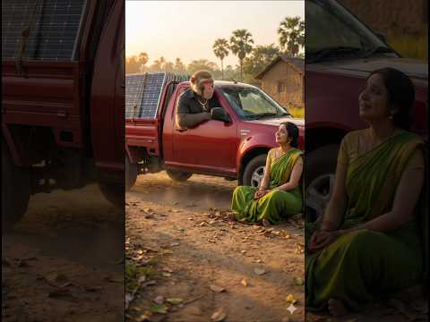 Monkey Brings Solar Panels For His Mother #aishorts #solarpanel