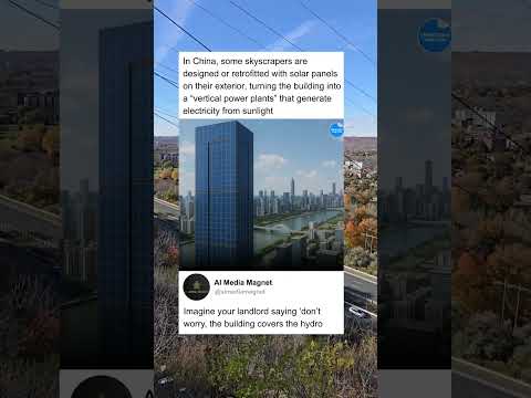 In China some building have solar panels #facts #interesting #construction