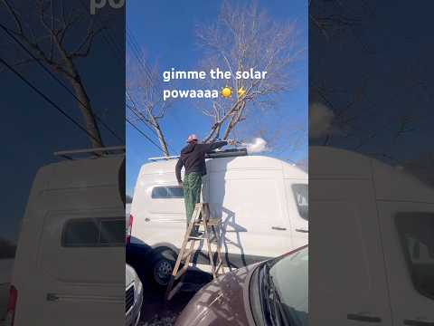 practice cleaning off our solar panels for when we’re in the Alaskan wilderness😏