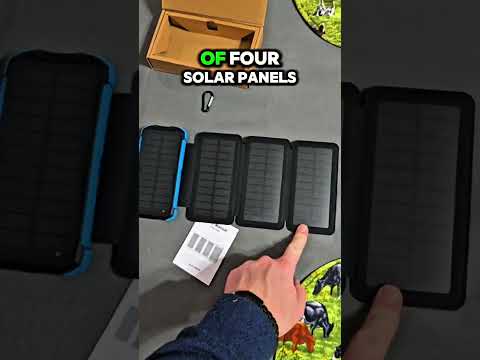Solar Energy Battery Phone Charger Bank! #fyp #amazonfinds #unboxing #reels #shorts #shortvideo
